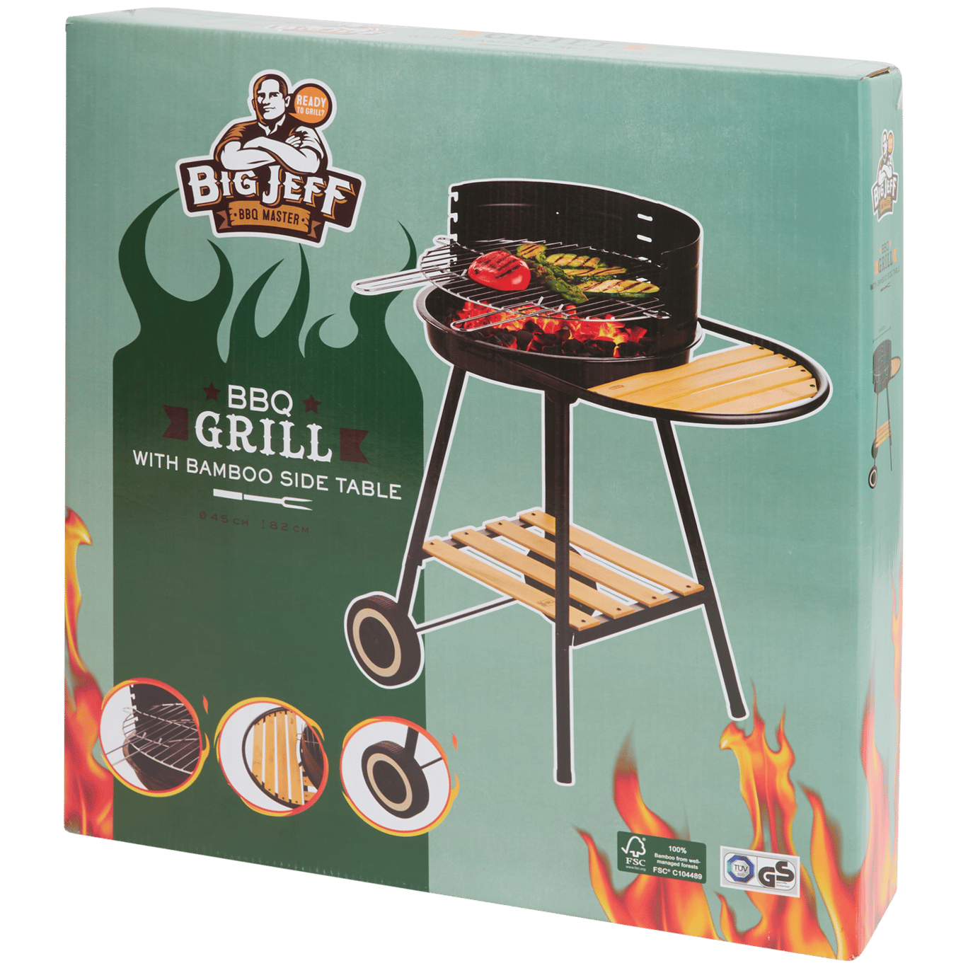 Barbacoa Big Jeff 72x49x82 cm